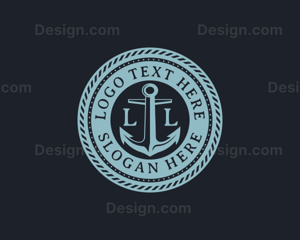 Nautical Anchor Marine Logo