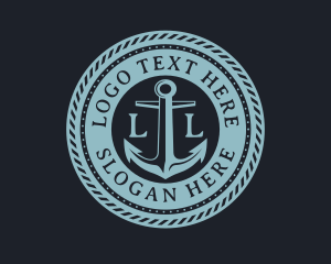 Nautical Anchor Marine Logo