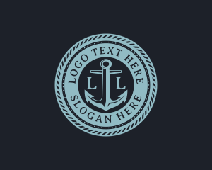 Nautical Anchor Marine Logo