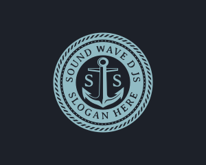 Nautical Anchor Marine Logo