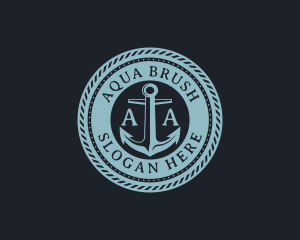 Nautical Anchor Marine logo design