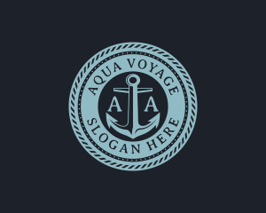 Nautical Anchor Marine logo design