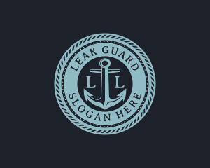 Nautical Anchor Marine logo design