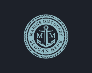 Nautical Anchor Marine logo design