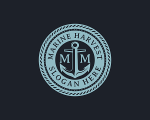 Nautical Anchor Marine logo design