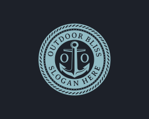 Nautical Anchor Marine logo design