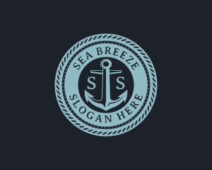 Nautical Anchor Marine logo design