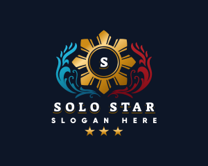 Filipino Sun stars logo design