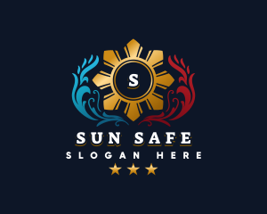 Filipino Sun stars logo design