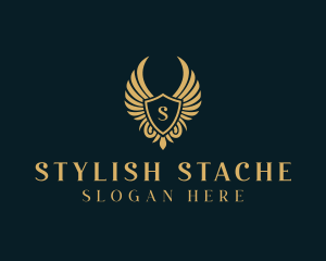 Stylish Royal Shield logo design