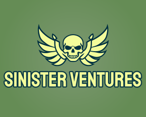 Military Skull Wings logo