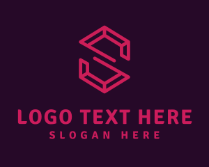 Modern Letter S Ruby logo