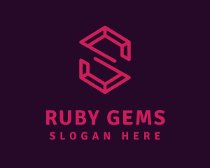 Modern Letter S Ruby logo