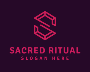 Modern Letter S Ruby logo design