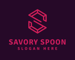 Modern Letter S Ruby logo design