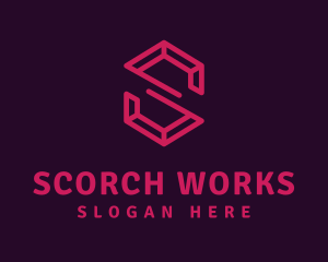 Modern Letter S Ruby logo design