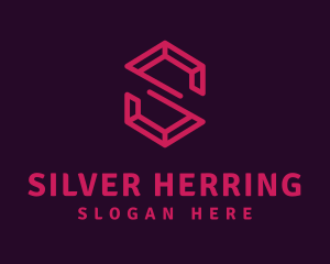 Modern Letter S Ruby logo design