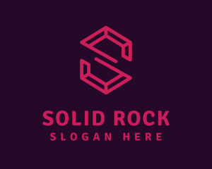 Modern Letter S Ruby logo design