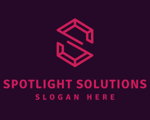 Modern Letter S Ruby logo design