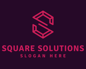 Modern Letter S Ruby logo design