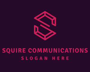 Modern Letter S Ruby logo design