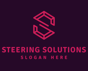 Modern Letter S Ruby logo design