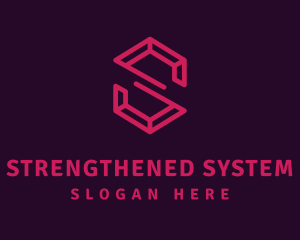 Modern Letter S Ruby logo design