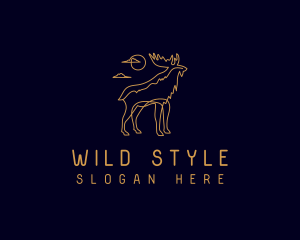 Moose Wild Safari logo design