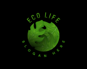 Nature Eco Leaves logo design