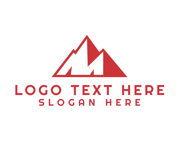 Red Mountain logo example 1