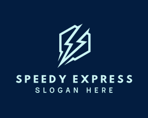 Lightning Bolt Express logo design