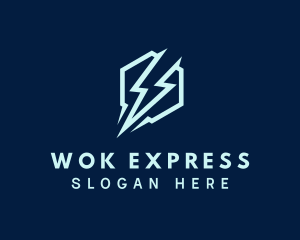 Lightning Bolt Express logo design