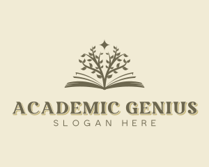 Academic Book Tree logo design