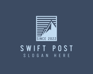 Mountain Post Stamp logo design