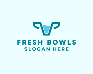 Fresh Cow Milk  logo design