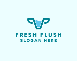 Fresh Cow Milk  logo design