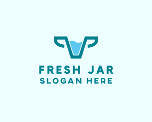 Fresh Cow Milk  logo design