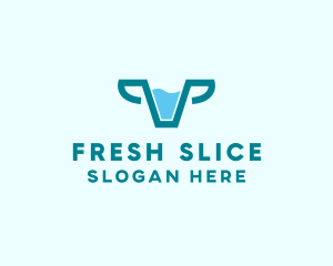 Fresh Cow Milk  logo design