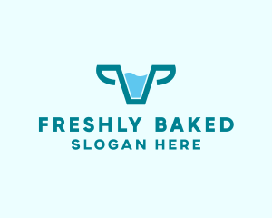 Fresh Cow Milk  logo design