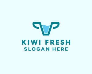 Fresh Cow Milk  logo design