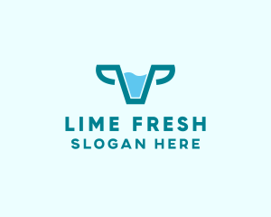 Fresh Cow Milk  logo design