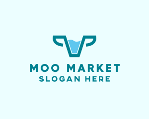 Fresh Cow Milk  logo design