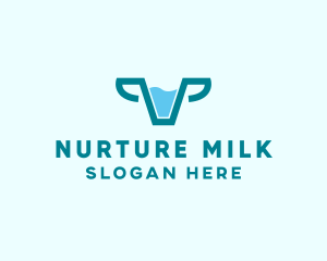 Fresh Cow Milk  logo design