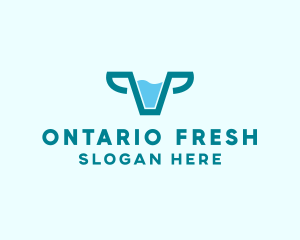 Fresh Cow Milk  logo design