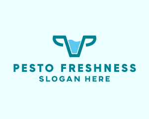 Fresh Cow Milk  logo design