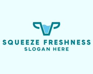 Fresh Cow Milk  logo design