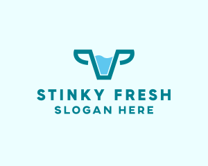 Fresh Cow Milk  logo design