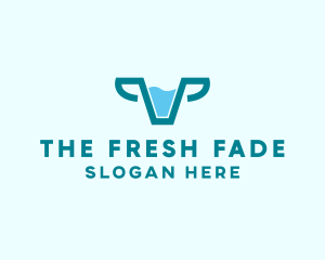 Fresh Cow Milk  logo design