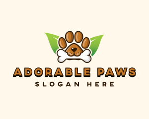 Bone Dog Paw logo design