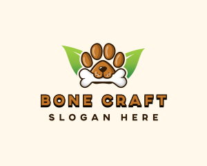 Bone Dog Paw logo design